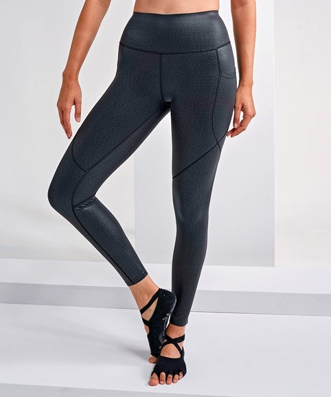 Tri Dri Ladies Embossed Hourglass Leggings.