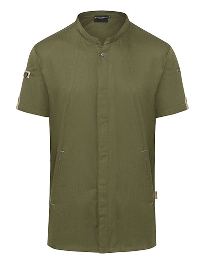 Karlowsky Mens S/S Chef Jacket Green-Generation.