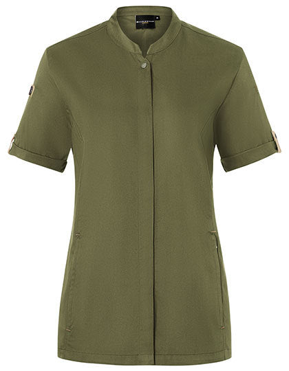 Karlowsky Ladies S/S Green-Generation Chef Jacket.