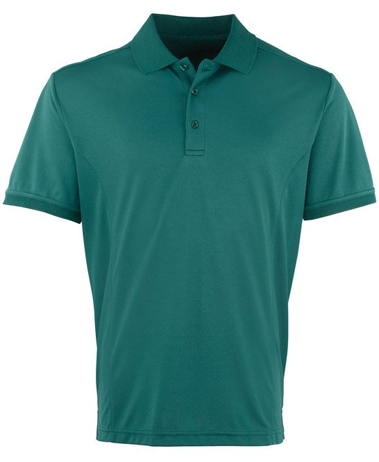 Premier Mens Cool Checker Pique Polo.