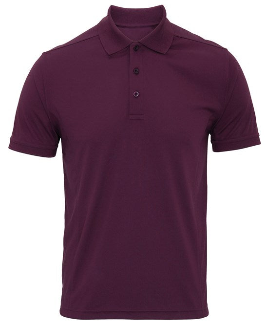 Premier Mens Cool Checker Pique Polo.