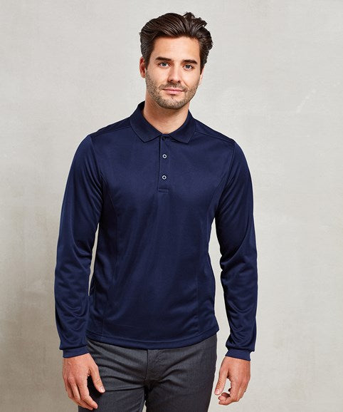 Premier Long sleeve Coolchecker® piqué polo.