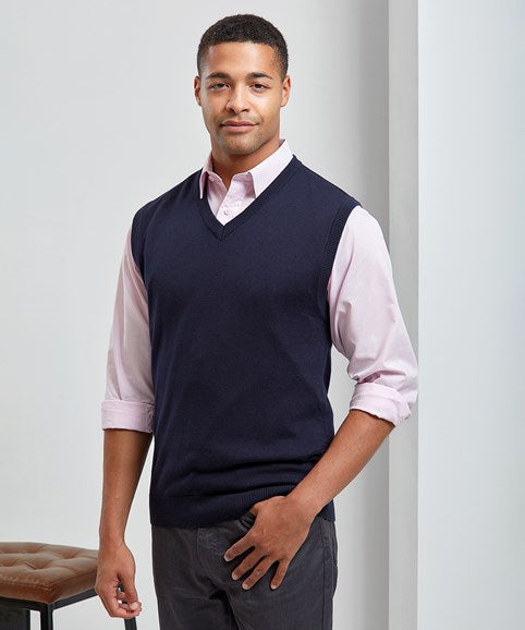 Premier Mens Sleeveless Knitted Sweater.