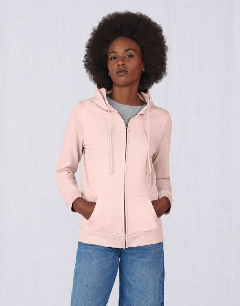 B&C Ladies Organic Inspire Zipped Hood.