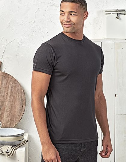 Premier Mens Coolchecker Chefs T-Shirt.