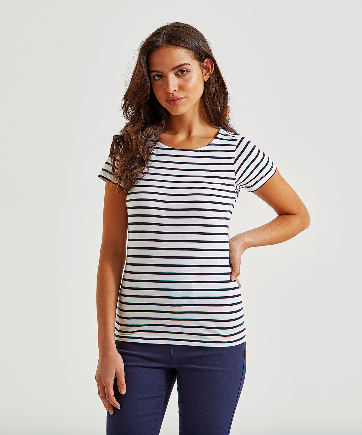 Asquith & Fox Ladies Mariniere Coastal T-Shirt.