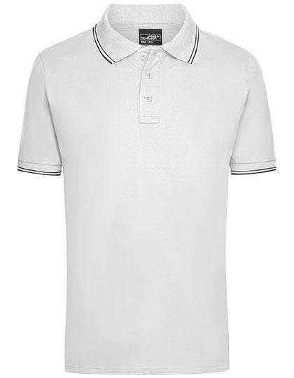 James & Nicholson Mens Tipped Polo.