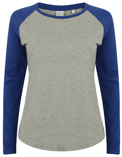 Skinnifit Ladies L/S Baseball Tee.