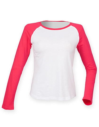 Skinnifit Ladies L/S Baseball Tee.