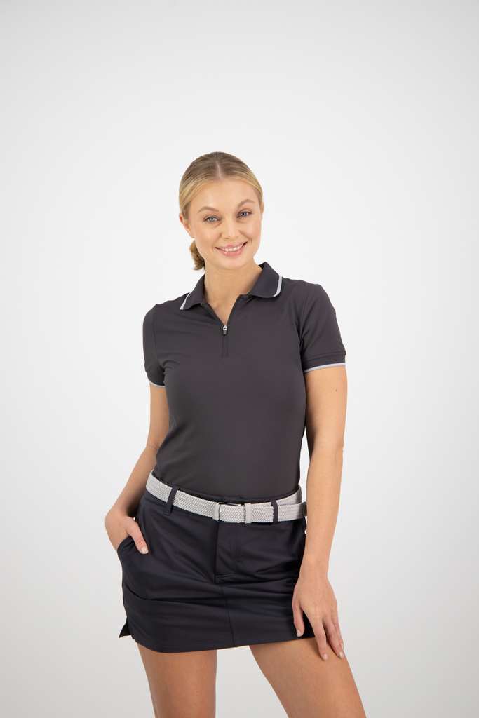 VMG Ladies Wanaka Zip Polo.