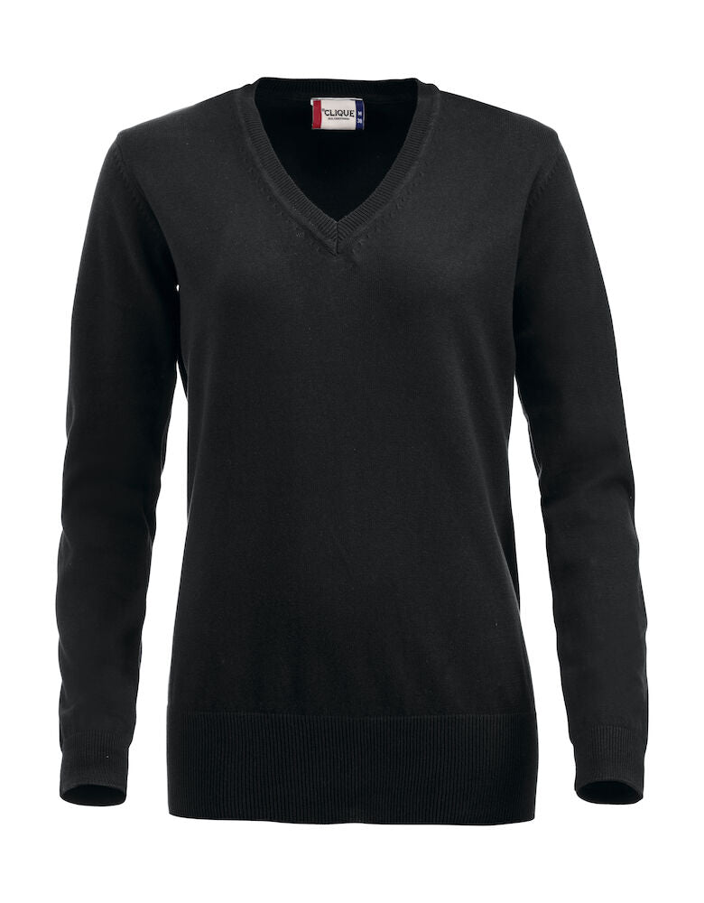 Clique Ladies Aston V-neck Jumper.