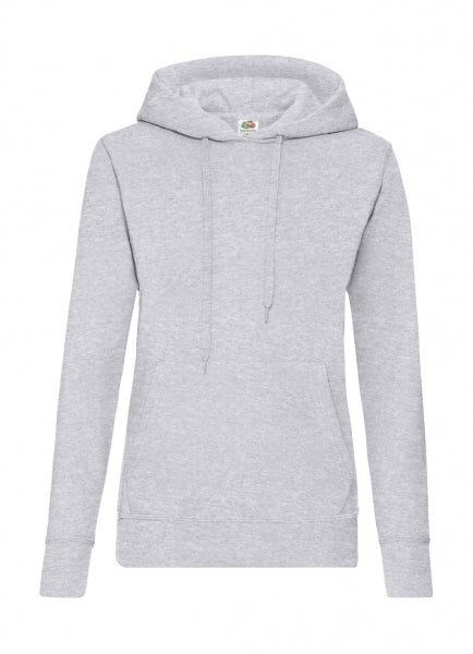 Fruit of the Loom Ladies Classic Hooded Sweat.