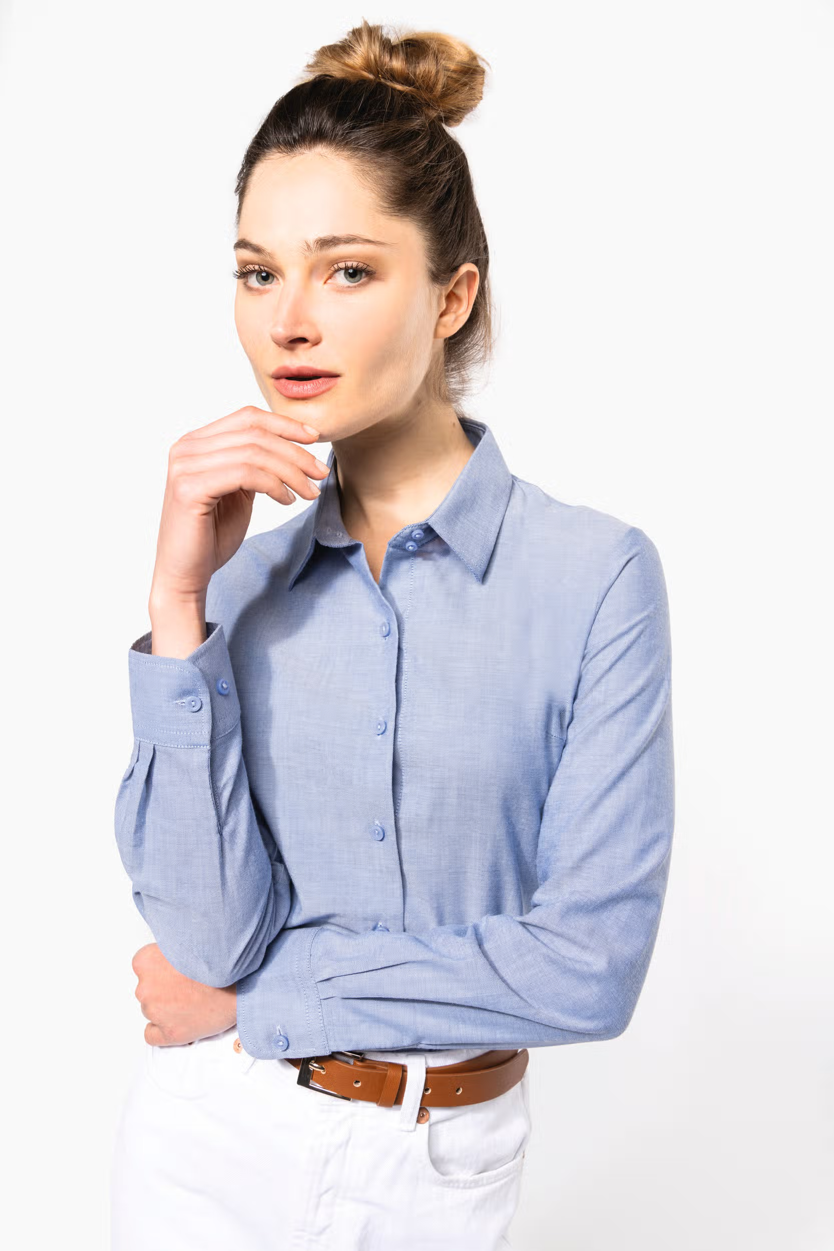 Kariban Ladies L/S Oxford Shirt.