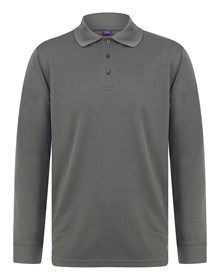 Henbury Unisex L/S Polo.