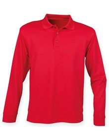 Henbury Unisex L/S Polo.