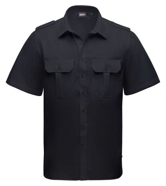 Marinepool Mens S/S Captain Noniron Shirt with pockets.