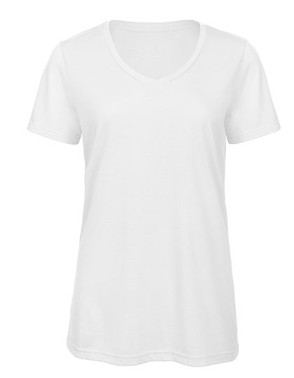 B&C Ladies Triblend V-Neck T-Shirt.