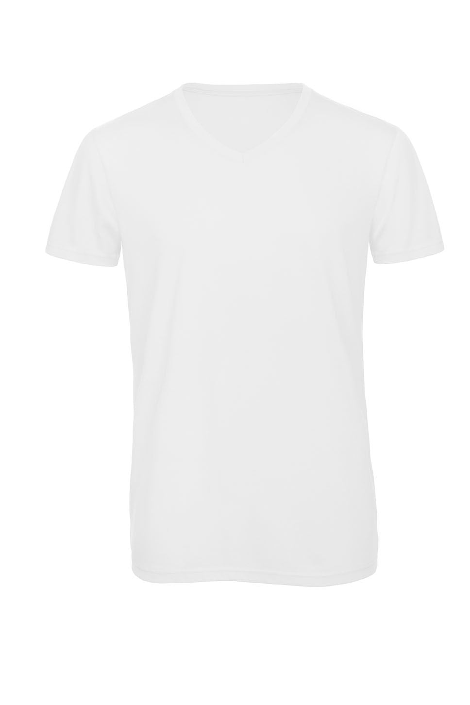 B&C Mens Triblend V-Neck T-Shirt.