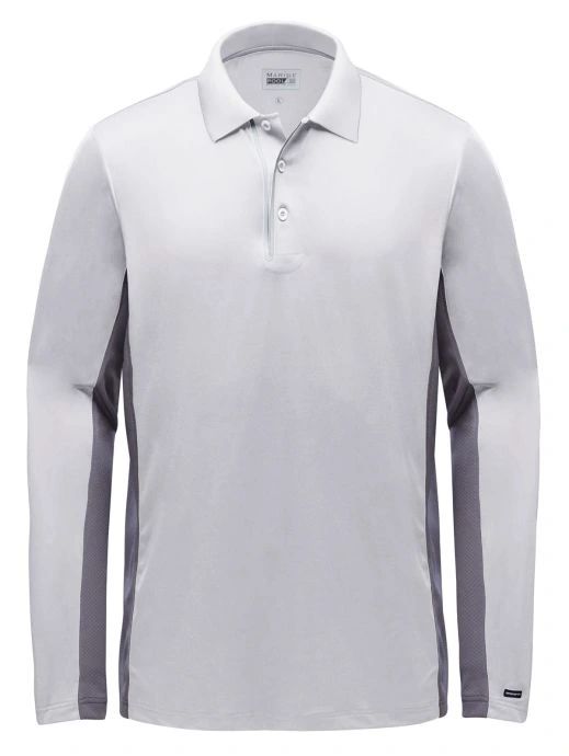 Marinepool Mens Helston L/S Tec Polo.