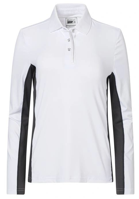 Marinepool Ladies Helston L/S Tec Polo.