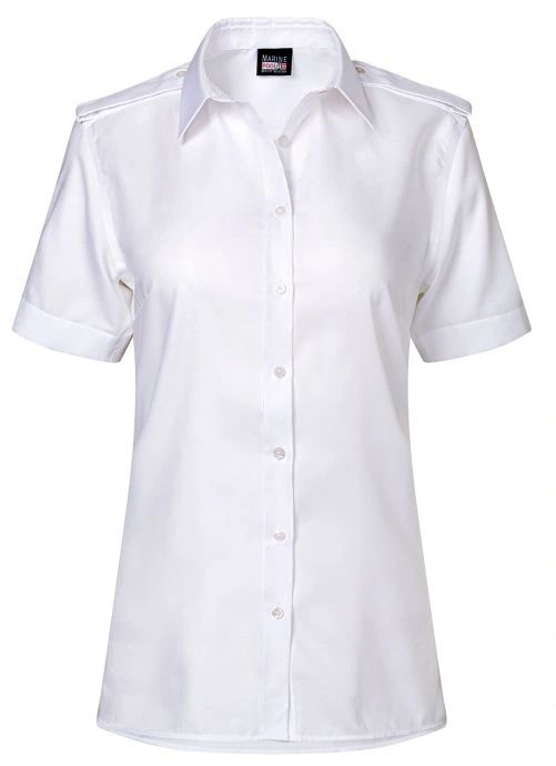 Marinepool Ladies S/S Pilot No Pocket Shirt.