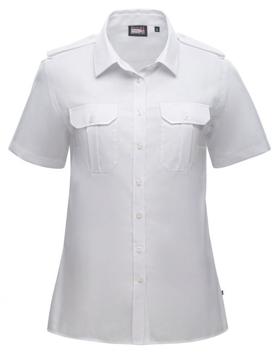 Marinepool Ladies S/S Captain Noniron Shirt with pockets