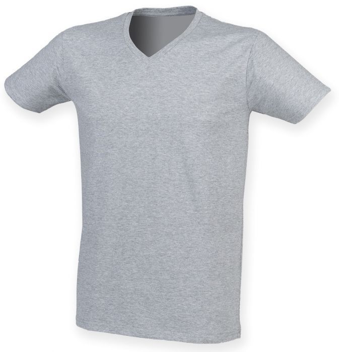 Skinnifit Mens S/S V-neck Feel Good Stretch T-Shirt.